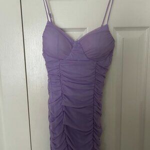 Allison and Kelly Purple Mini Dress